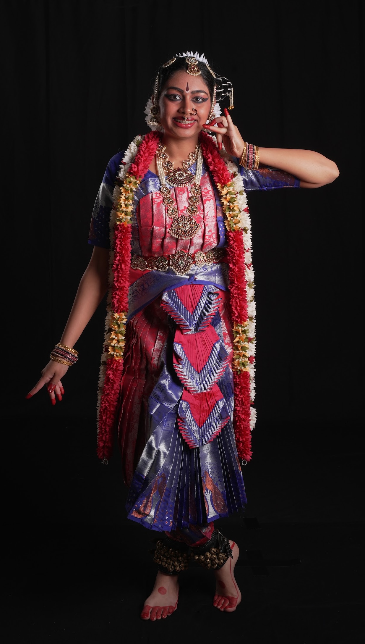Tejasvi Vijay in Bharatanatyam costume